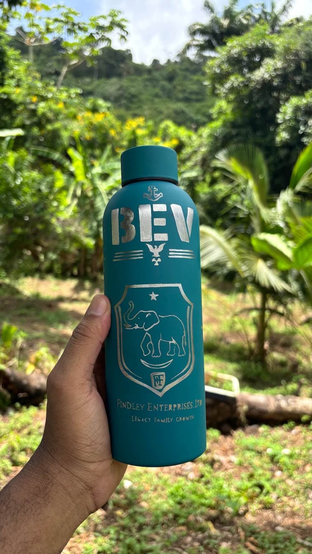 Custom etched bottle commission